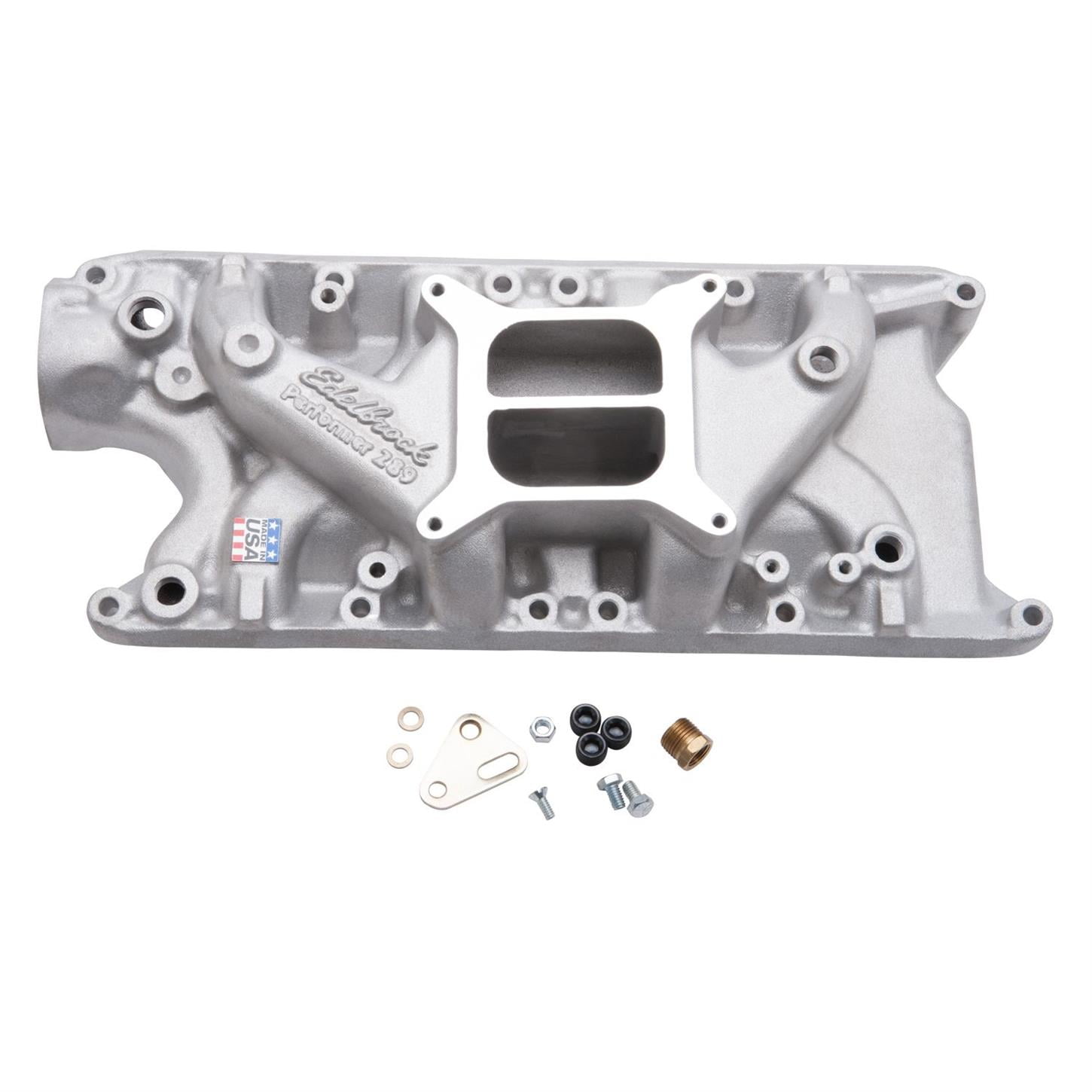 Edelbrock 2121-CP SBF 289 Intake Manifold W/O EGR, Chrome