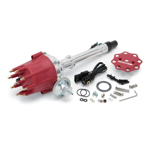 Edelbrock 22755 Max Fire Distributor; Three Wire Hook-Up; Centerless Ground Shaft; High Output Magnetic Pickup; Large Paddle Wheel Reluctor; Fits select: 1975-1996 FORD F150, 1982-1995 FORD MUSTANG