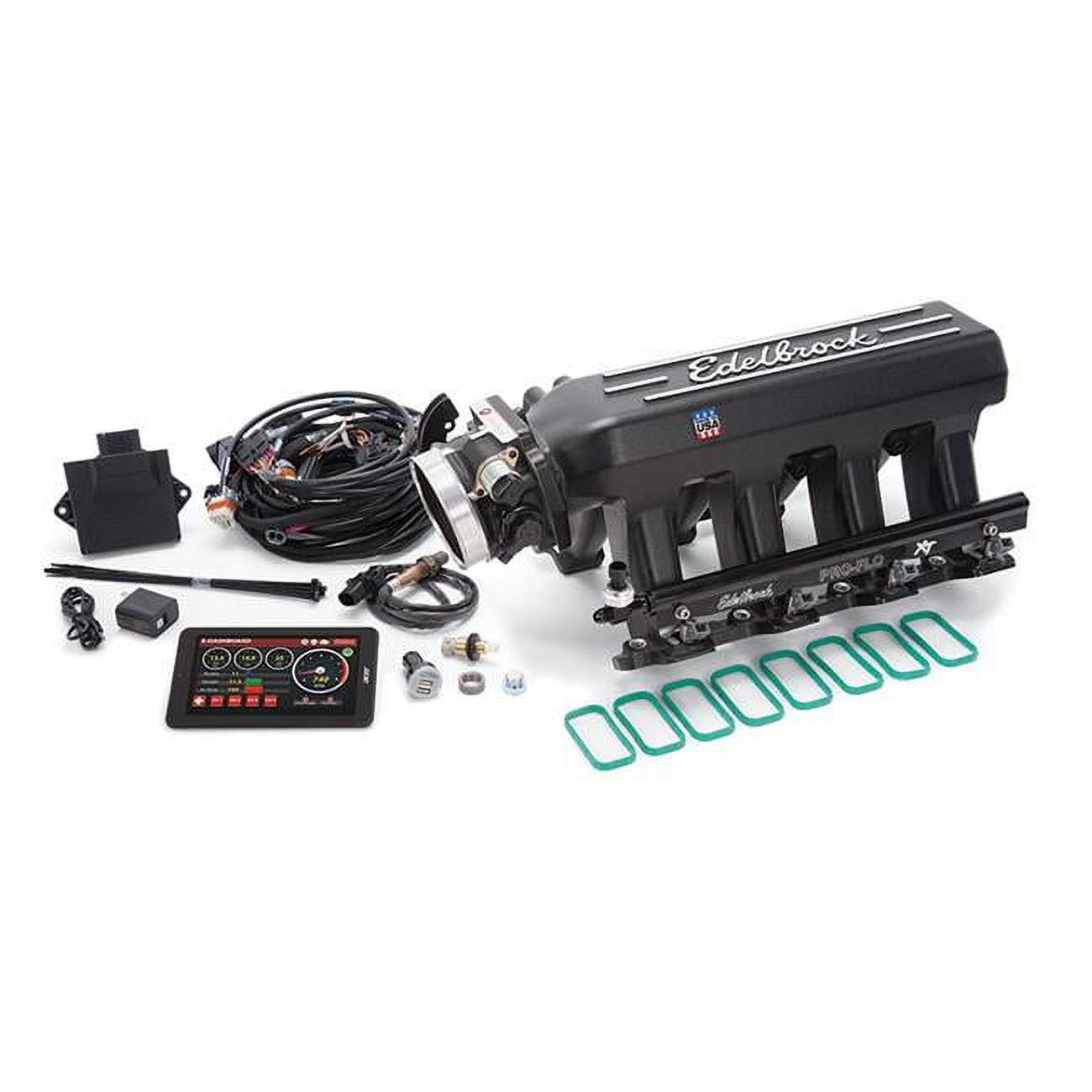 Edelbrock 35730 Pro-Flo 4 EFI XT-Style Kit Silver Fits select: 1999-2009 CHEVROLET SILVERADO, 2000-2009 CHEVROLET TAHOE