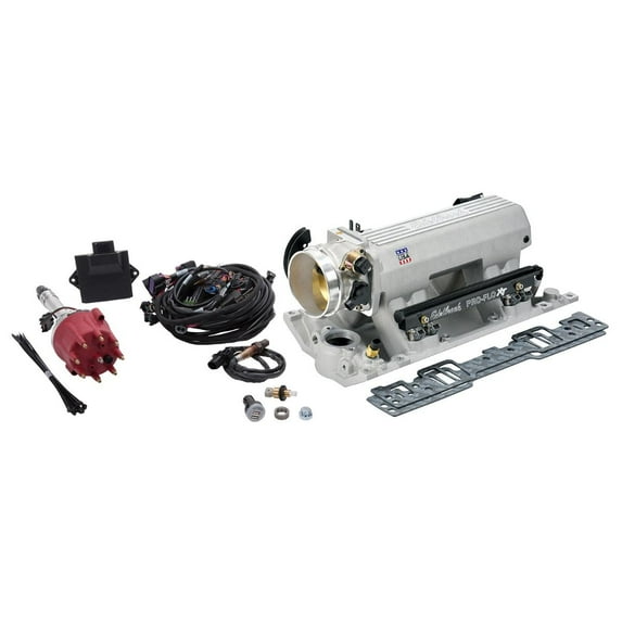 Edelbrock 35820 Pro-Flo 4 XT-Style Electronic Fuel Injection Kit - Silver Finish Fits select: 1996-2000 CHEVROLET GMT-400, 1996-2000 CHEVROLET TAHOE