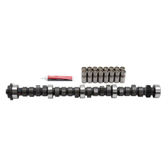 Edelbrock 3712 Performer-Plus Camshaft Kit; Off-Idle to 5500rpm; Adv. Dur. at 0.050 Int/Exh 204/214 Deg.; Lift at Valve Int/Exh 0.449/0.473 in.; Lobe Spes 114 Deg.; Intake Center Line 106 Deg.;