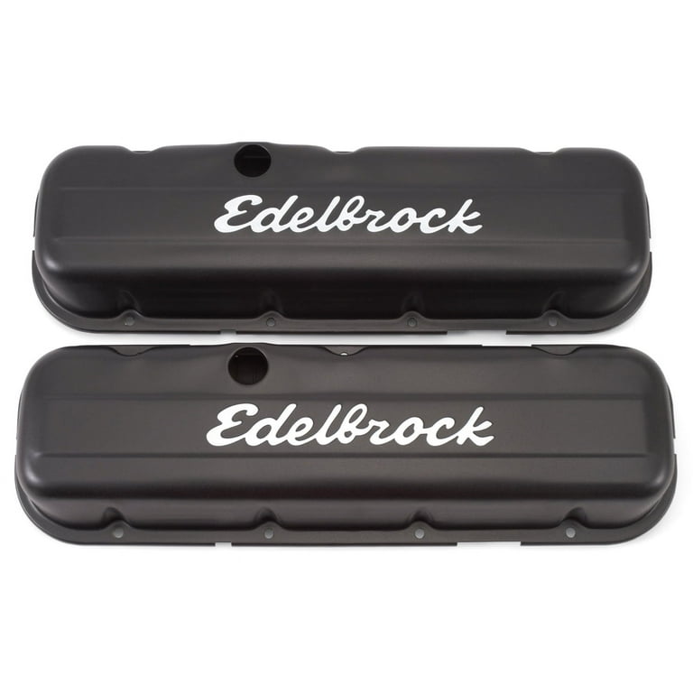 Edelbrock SBC Signature Series Valve Cover Set - Black Edelbrock SBC Signature Series Valve Cover Set - Black