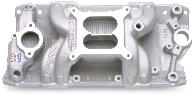 Edelbrock 7501 Performer RPM Air-Gap Small Block Chevy Intake Manifold ...