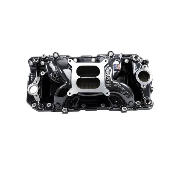 Edelbrock 7561-BP Performer RPM Air-Gap Intake Manifold, BB Chevy - Black Plasma