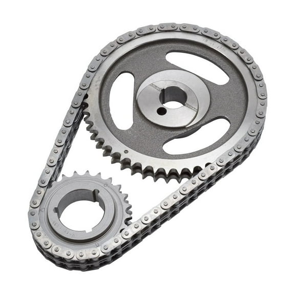 Edelbrock 7821 Performer-Link Timing Chain Set; Incl. Cam/Crank Sprocket/Chain; Fits select: 1977-1981 FORD F150, 1977-1982 FORD F250