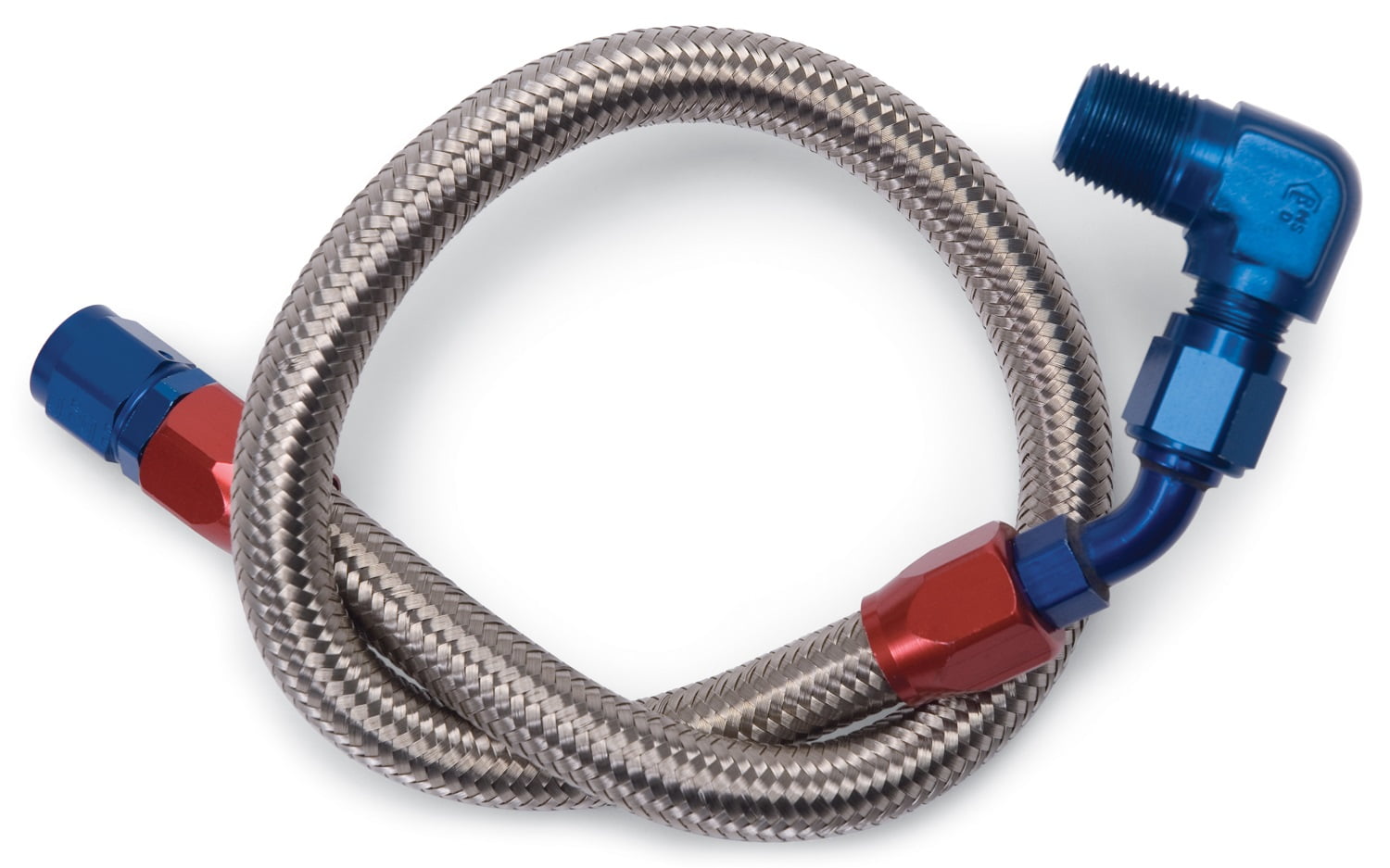 Edelbrock 8124 Braided Stainless Fuel Line Kit - Walmart.com