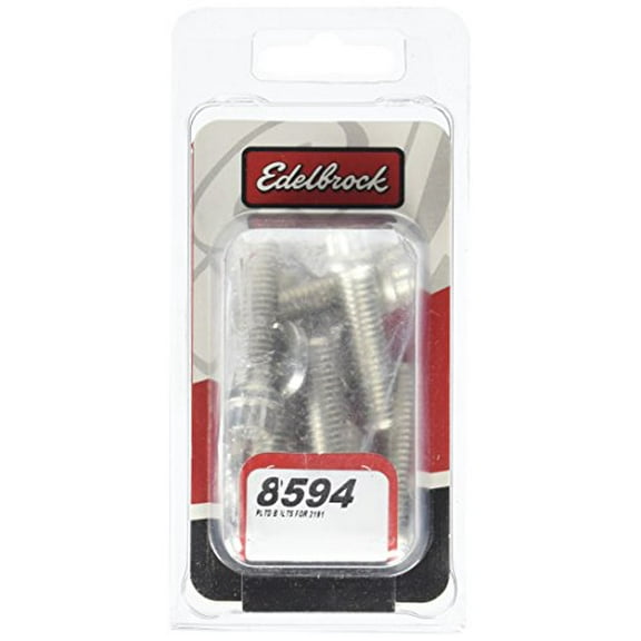 Edelbrock 8594 PLATED INTK BOLT KIT FOR 2191