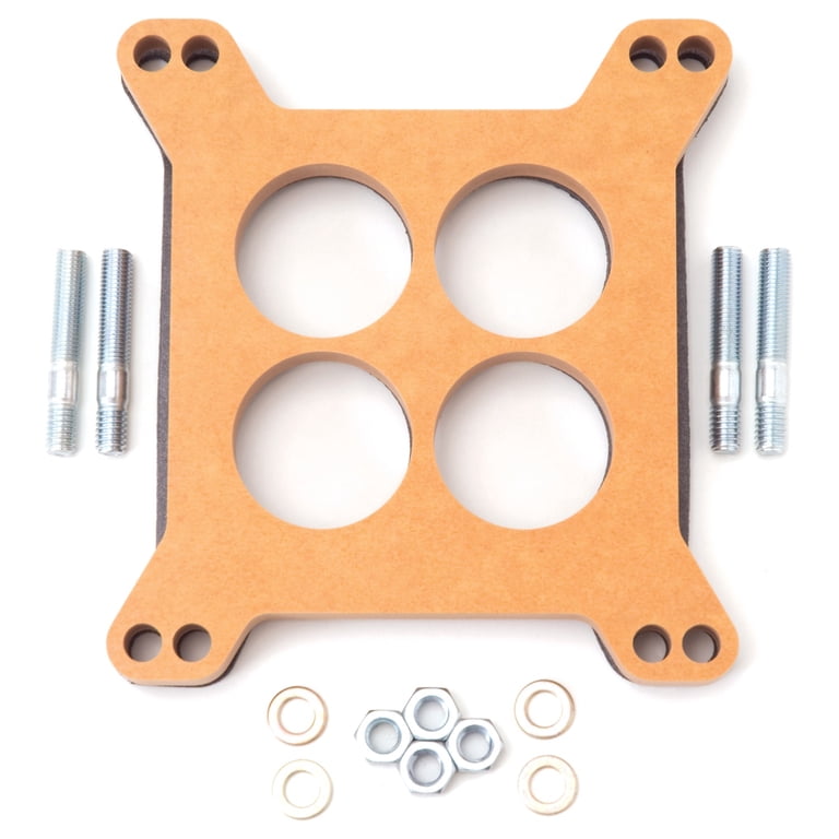 2-Inch Aluminum 4-Barrel Carburetor Spacer Kit (Open) For Holley Edelbrock