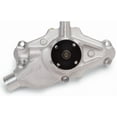 thumbnail image 1 of Edelbrock 8815 Victor Series Water Pump; Short-Style; Reverse Rotation; 3/4 in. Pilot Shaft; 3/4 in. Ball/Ball Bearing; 5.80 in. Block To Hub Height; 1.54 in. Inlet Size; Satin Finish;, 1 of 11