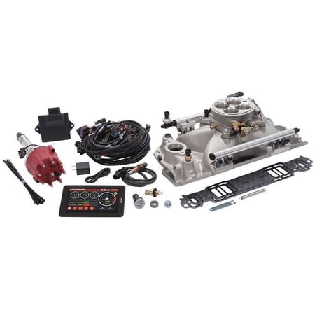 Edelbrock EDE35690 1000 CFM Pro-Flo 4 Multi Port Sequential Square Bore Fuel Injection Distributor for Small Block Chevy - Natural Fits select: 1967-1986 CHEVROLET CAMARO, 1969-1986 CHEVROLET C10