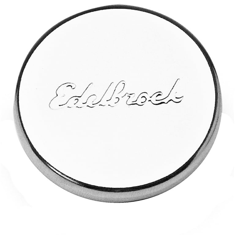 Edelbrock Chrome Oil Fill Hole Plug Edelbrock Chrome Oil Fill Hole Plug