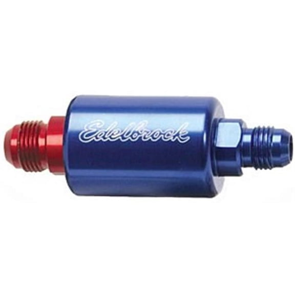 Edelbrock  Replacement Anodized Filter - Aluminum Blue