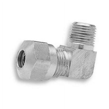 Edelmann Male Elbow - w/Compression Fitting - Tube Size 3/8" x Pipe Thread 1/4" - Weatherhead # 69X6