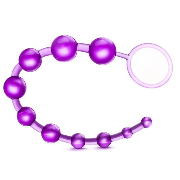 Eden 12'' Non-Porous Body-Safe Silicone Anal Beads - Smooth & Seamless