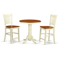 Eden 3 Piece Comb Back Dining Table Set