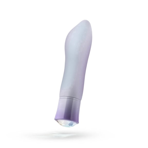 Eden 5.5 Inch Warming Silicone Vibrator with Multiple Settings, Purple