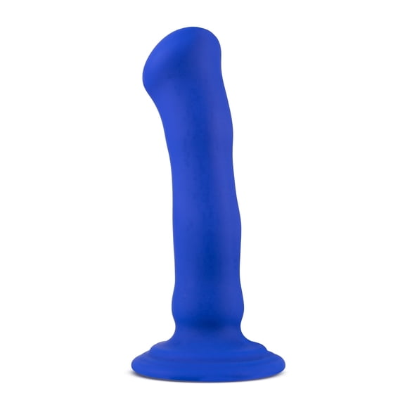 Eden 6.5 Inch Rechargeable Silicone Massager with Suction Base Blue