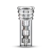 Eden 6 Inch All In Clear Textured Stroker, Clear