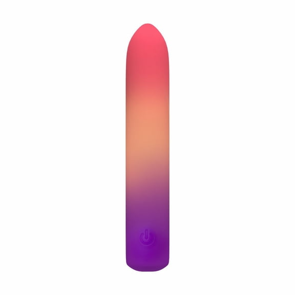 Eden 6 Inch Rechargeable Silicone Bullet Vibrator, Multicolor