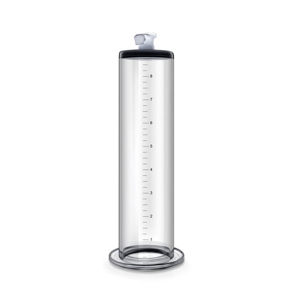 Eden 9 Inch Pump Cylinder with Comfortable Flange, Clear