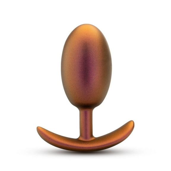 Eden Anal Adventures Matrix Neutron Silicone Anal Plug with Inner Bead and AnchorTech Base, Bronze