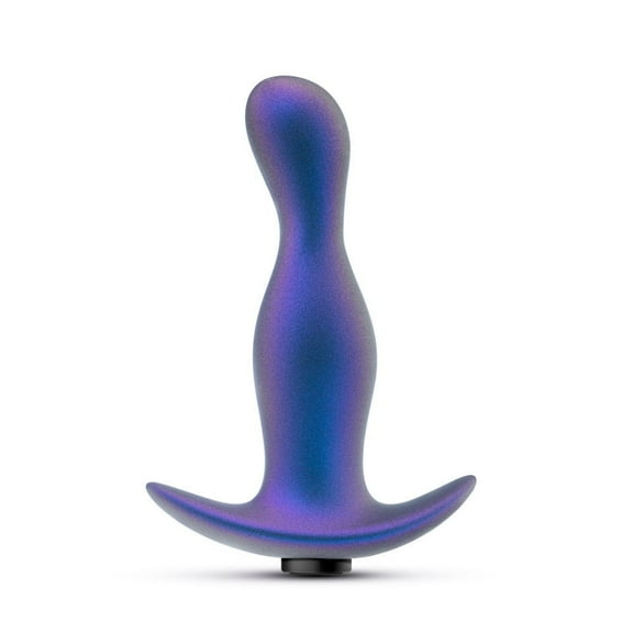 Eden Odyssey Vibrating Silicone Anal Plug with 10 Functions and Anchor Base, Blue
