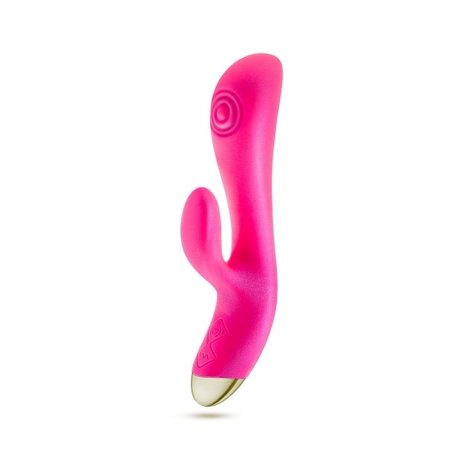 Eden Pink Rabbit Vibrator with Dual Pulsation and 7 Clitoral Functions, Magnetic USB Charging, Silicone/ABS, 8 Inch