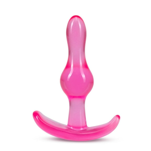 Eden - TPE Curvy Anal Plug, Tapered Design, Pink