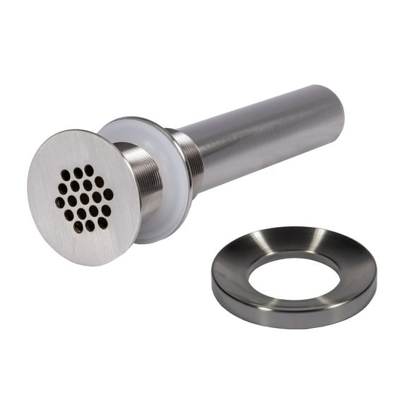 1.5" Grid Drain and Mounting Ring - Brushed Nickel