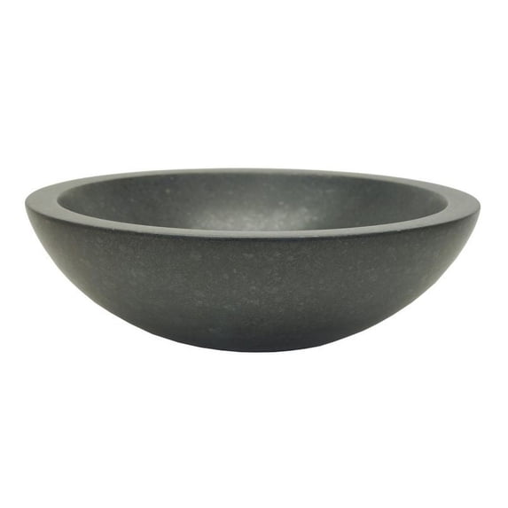 Eden Bath EB_S002BA-H Stone Bowl Vessel Sink, Black