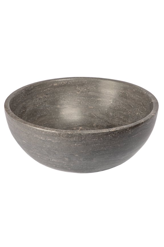 EB-S003BL-H Small Vessel Sink Bowl - Honed Black Limestone
