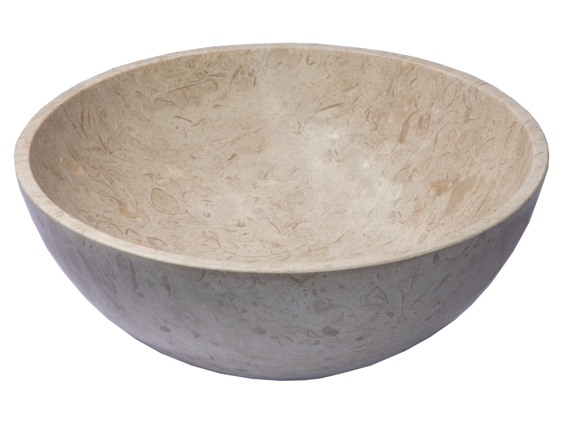 Eden 14'' Gray Marble Circular Vessel Sink