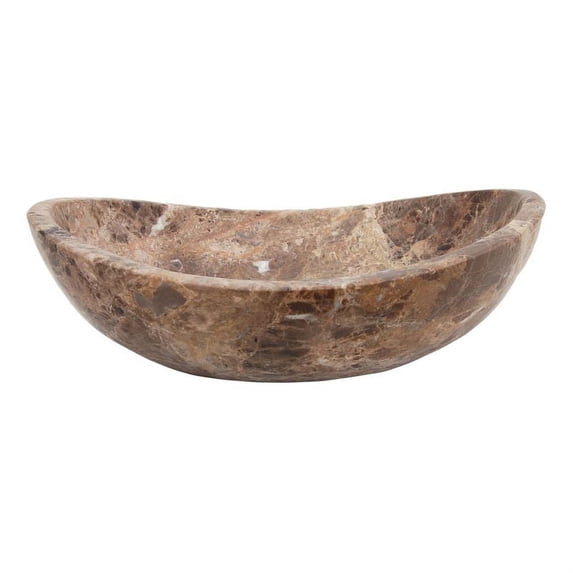 Eden Bath EB_S005DE-H Stone Vessel Sink, Dark Emperador