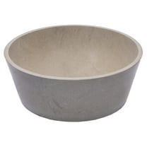 Eden Bath EB-S052MG-H 16 in. Round Sloped Vessel Sink, Molly Gray Marble