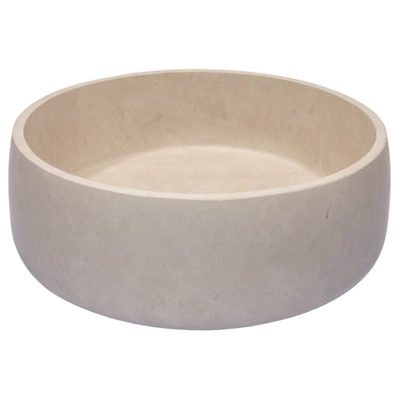 Eden Bath EB-S057NB-H 5.75 x 16 in. Rounded Vessel Sink, Beige Marble