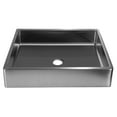 thumbnail image 1 of Eden Bath EB_SS004SV Rectangular 18.7 x 15.75-in Vessel Sink with Rim in Silver, 1 of 7