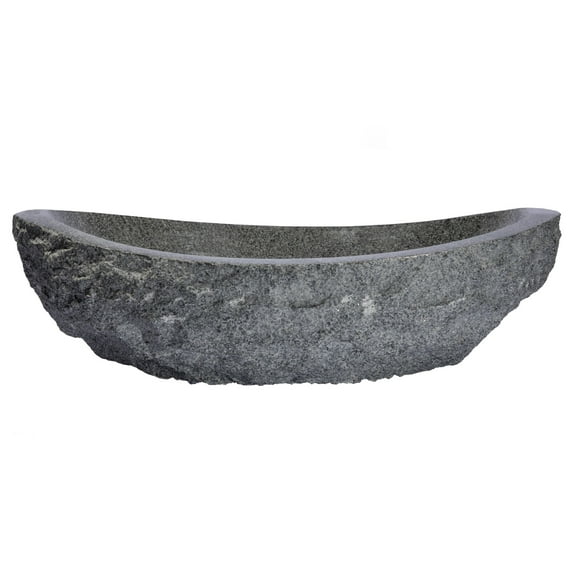Eden Bath Padang Dark Granite Oval Vessel Bathroom Sink