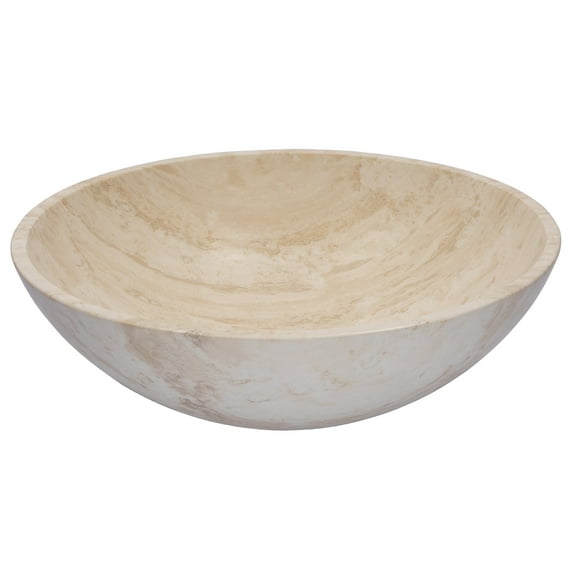 Eden Bath Travertine Bowl Stone Circular Vessel Bathroom Sink
