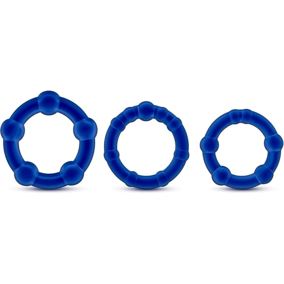 Eden Blue Beaded Support Rings Set, 3 Count