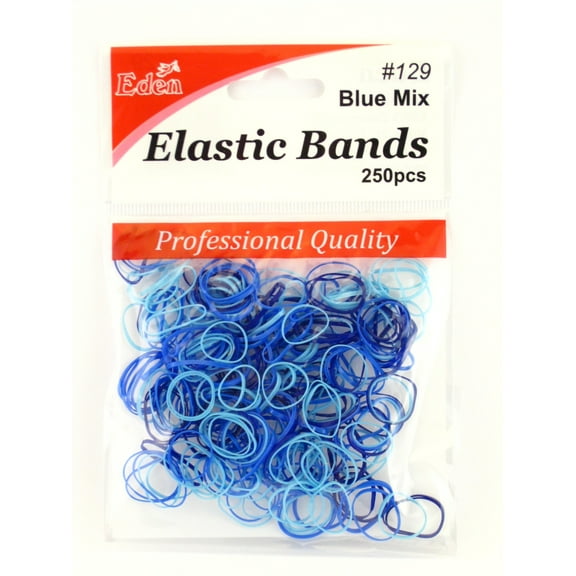 Eden Blue Polyband Ponytail Holders - 250 Pcs.