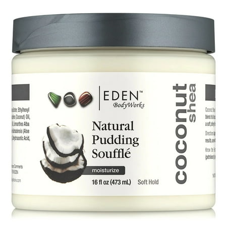 Eden BodyWorks Coconut Shea Pudding Souffle 16 fl. oz., Wavy, Curly Hair Types