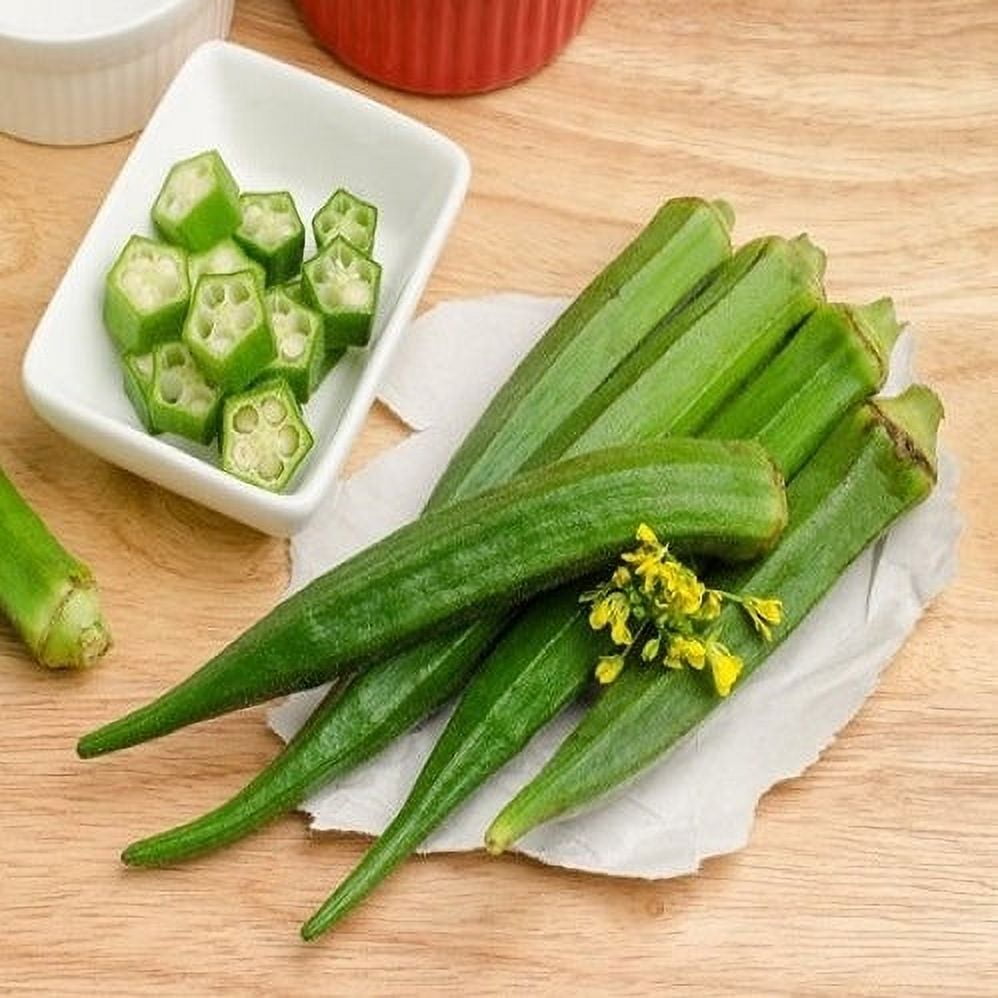 Eden Brothers Okra Seeds Perkins Long Pod NonGMO Seeds for Planting