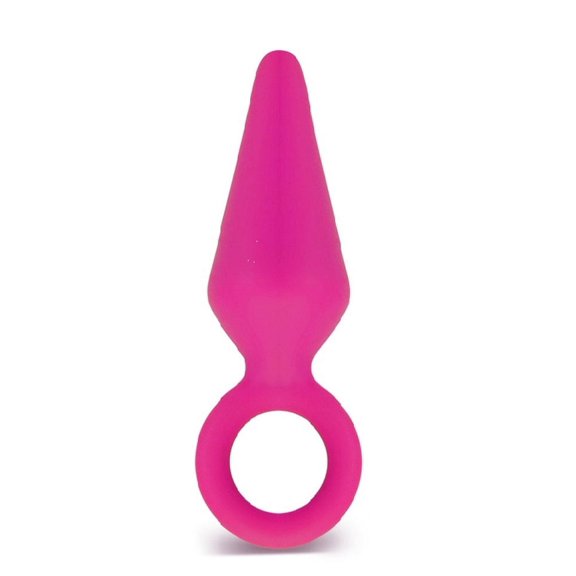 Eden Candy Rimmer Silicone Anal Plug with Ring Handle, Pink