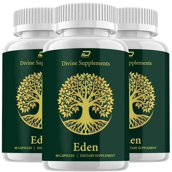 Eden Capsules – Eden Pills Digestive Support, Gut Wellness, 3 Pack, 180 Capsules