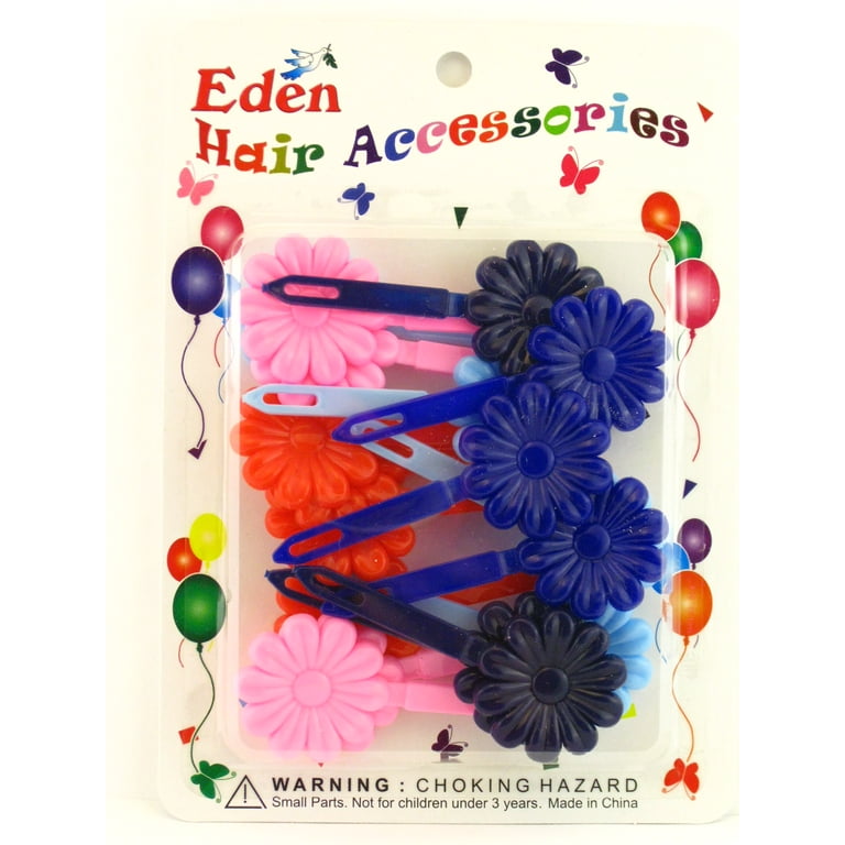 Plastic flower 2024 hair clips