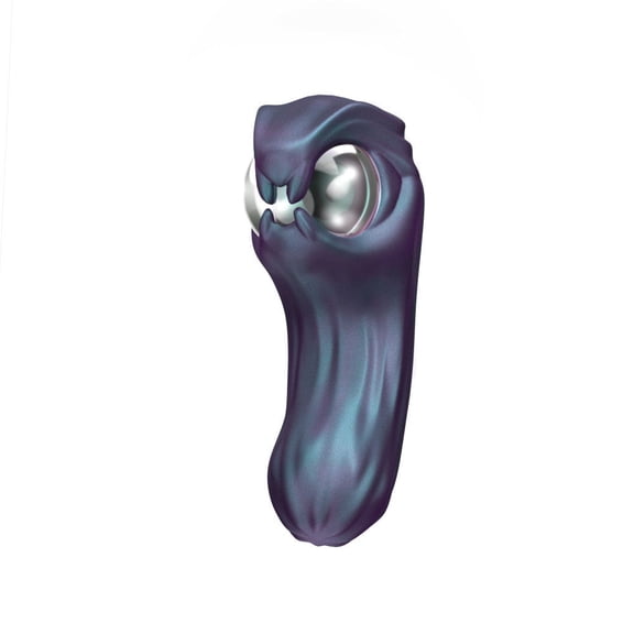 Eden Dual Ended Silicone Vibrator with Plasma Light Effect, Dark Millenia