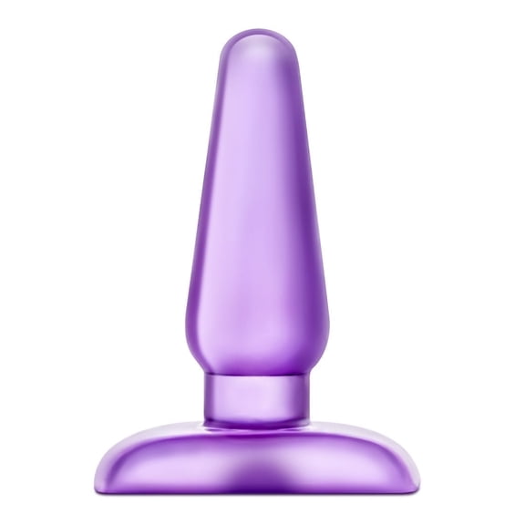 Eden PVC Tapered Anal Plug with Anchor Base & Flexible Design, Purple