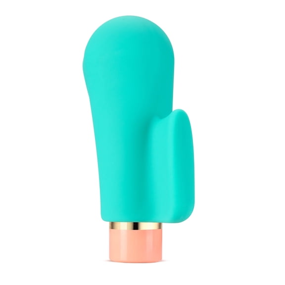 Eden Finger Fin Rechargeable Silicone Vibrator, Teal