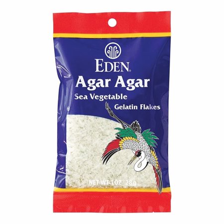 Eden Foods Agar Agar Sea Vegetable Gelatin Flakes -- 1 oz Pack of 2