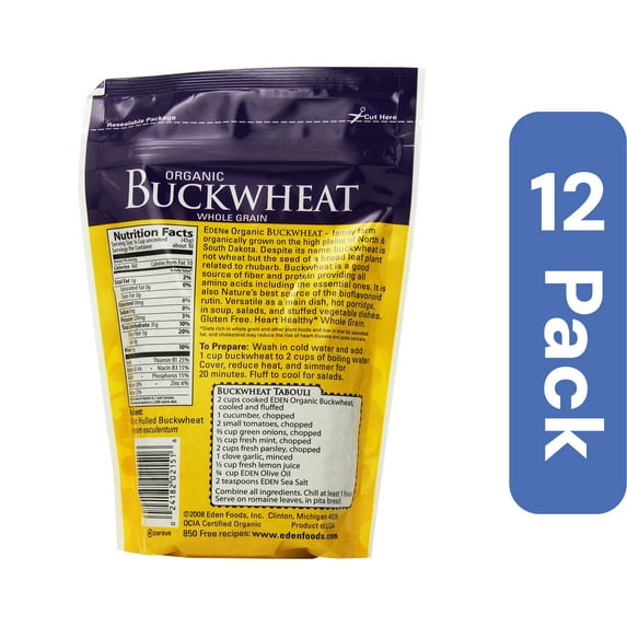 Eden Foods Buckwheat Grain 16 oz (Pack of 12)